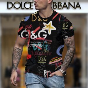 New 2024 – D Luxury Brand Premium T-Shirt Outfit For Men
