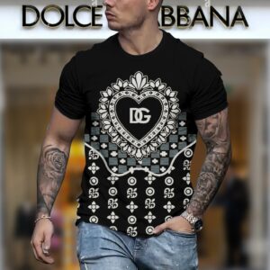 New 2024 – D Luxury Brand Premium T-Shirt Outfit For Men