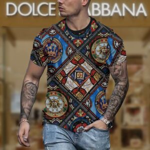 New 2024 – D Luxury Brand Premium T-Shirt Outfit For Men