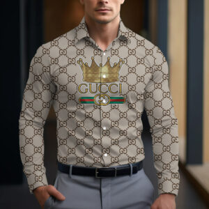 Long Sleeve Button Shirt-CCY-RDG00230461