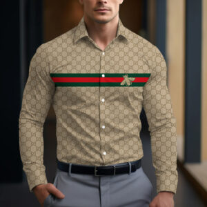 Long Sleeve Button Shirt-CCY-RDG00230464