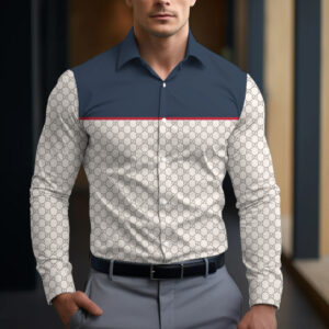 Long Sleeve Button Shirt-CCY-RDG00230468