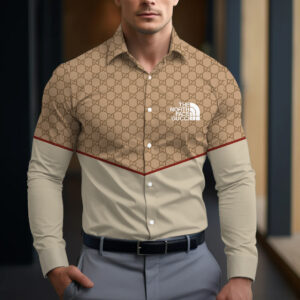 Long Sleeve Button Shirt-CCY-RDG00230473