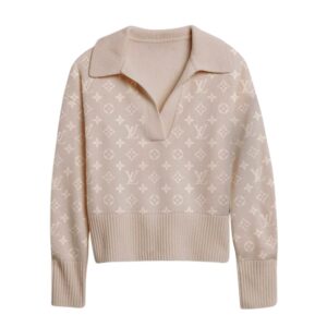 Premium Women's Big V Lapel Long Sleeve Sweater